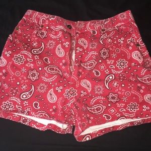 Vintage Bandana print shorts